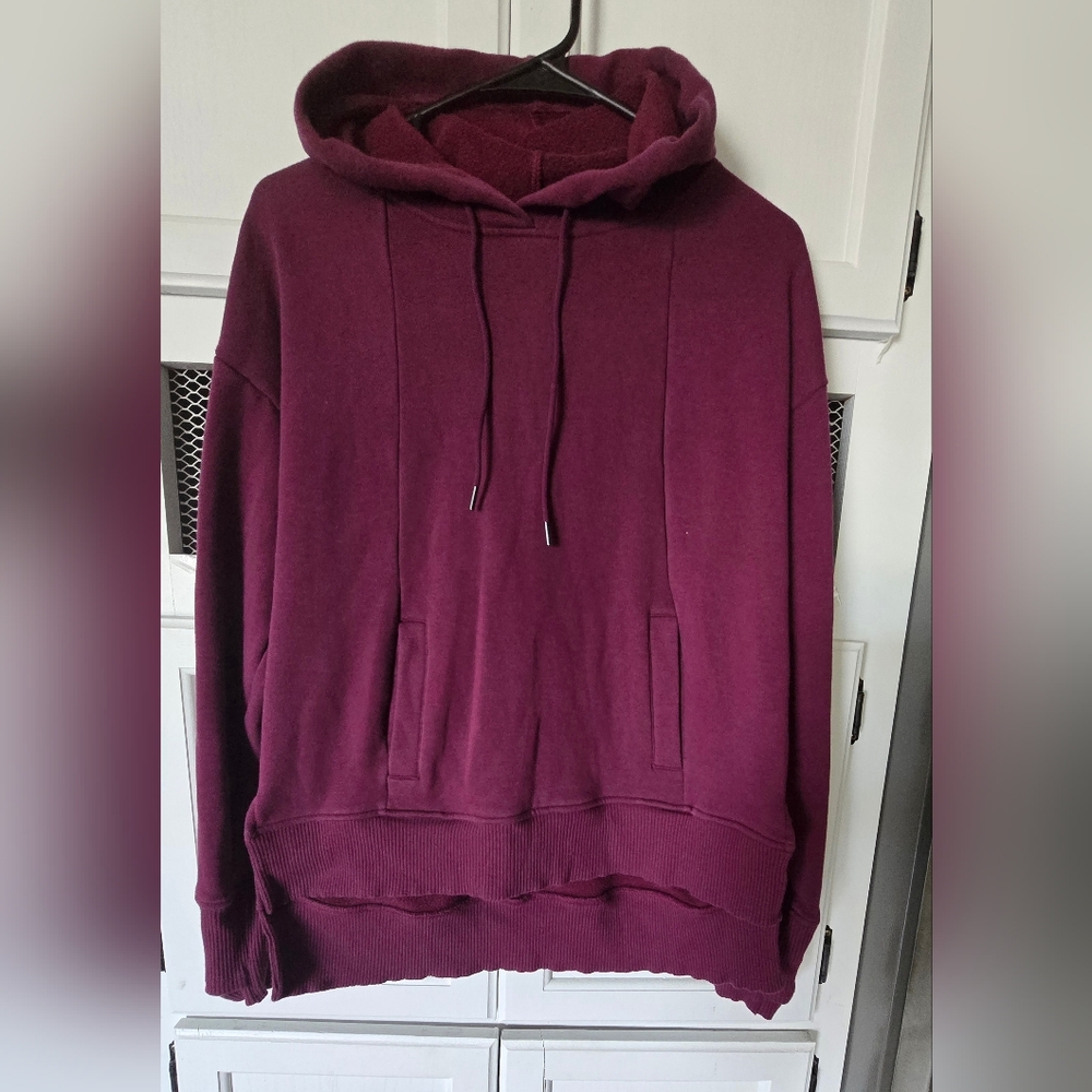 Avia Burgundy Sweater Classic Design Cotton Blend